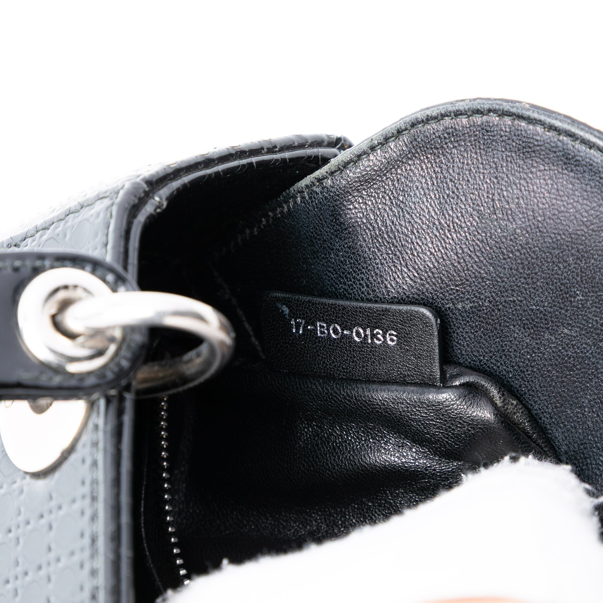 Mini Metallic Patent Microcannage Lady Dior