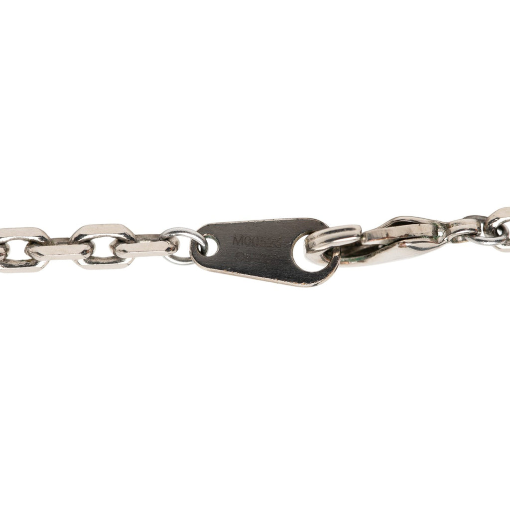 Silver Plated LV Colors Pendant Necklace