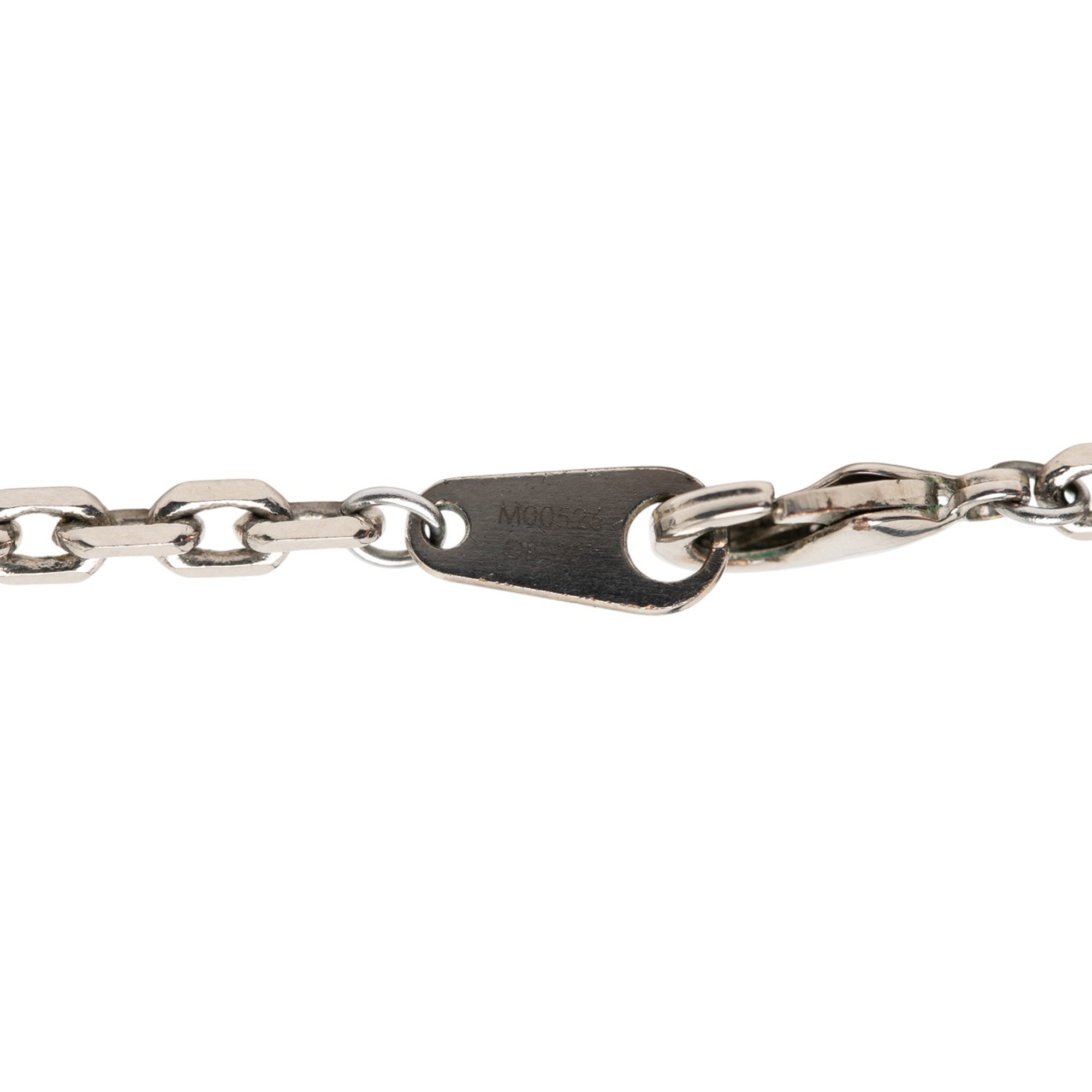 Silver Plated LV Colors Pendant Necklace