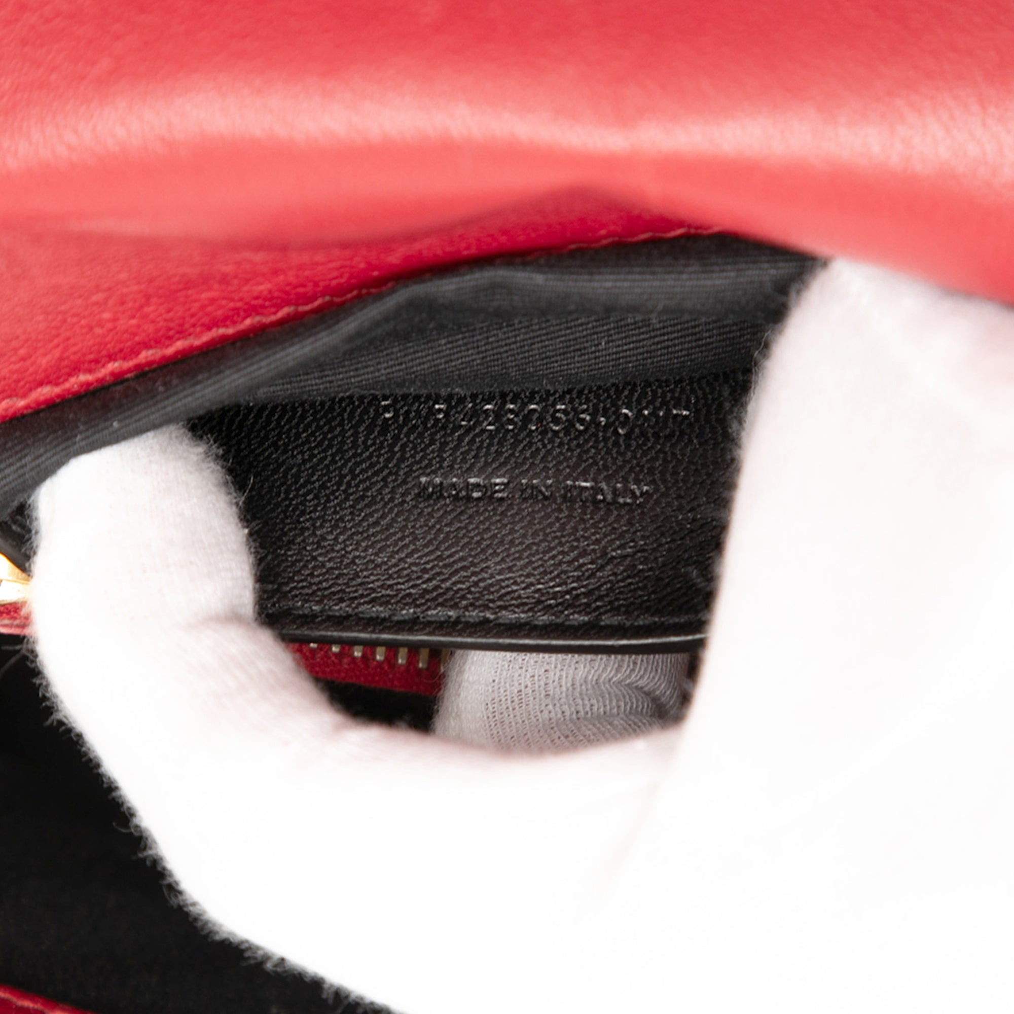 Medium Quilted Chevron Sheepskin College Satchel