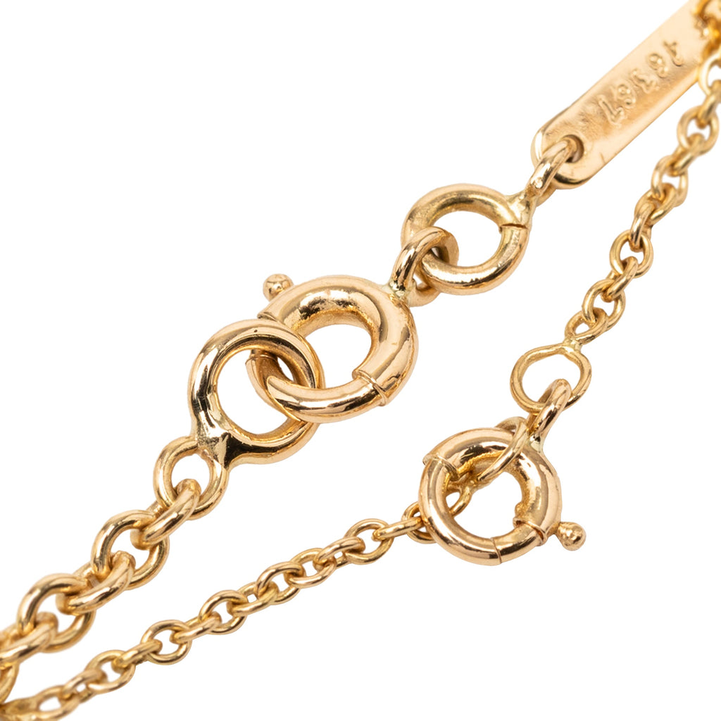 18K Tricolor Gold Trinity Chain Necklace