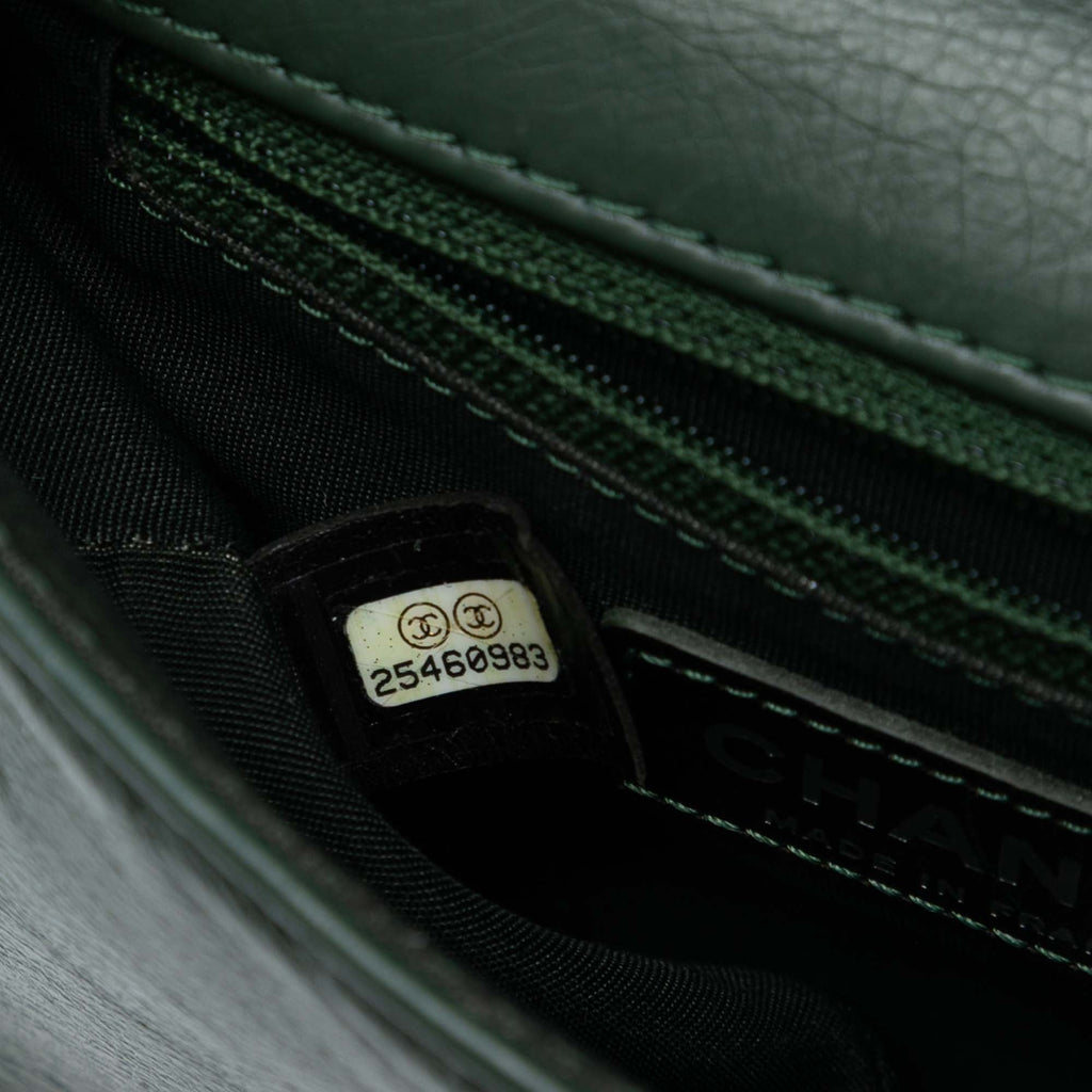 Quilted Calfskin Chain Embossed Flap