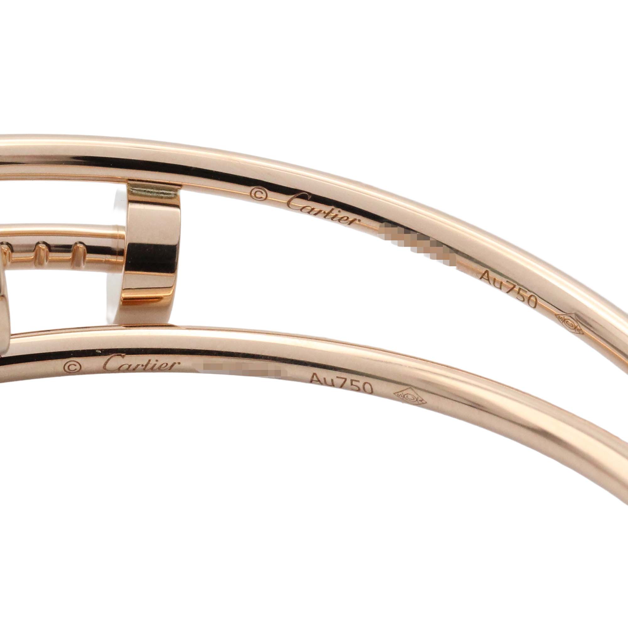 Large 18K Rose Gold Juste un Clou Hoop Earrings