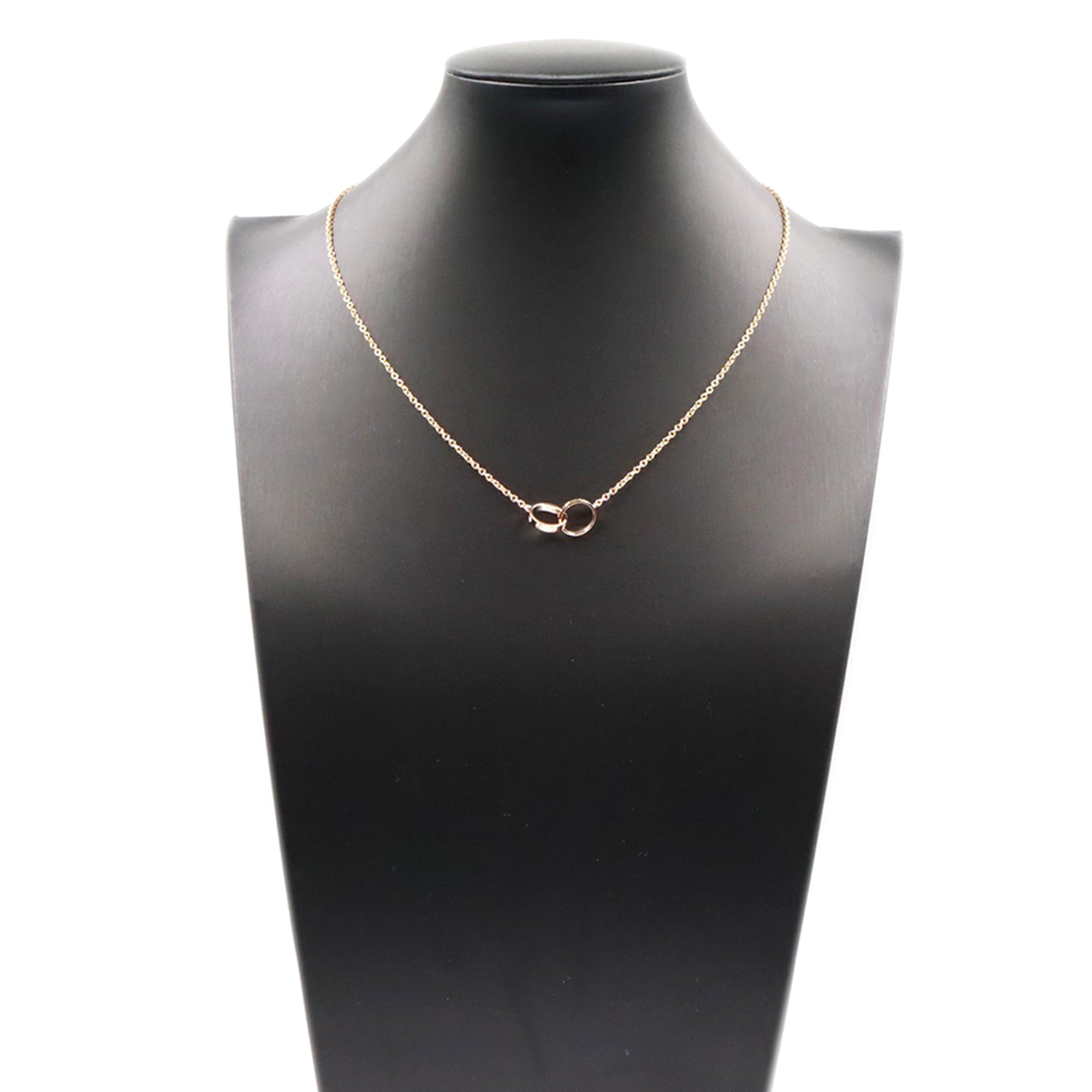 18K Rose Gold Love Interlocking Necklace