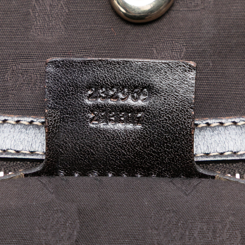 GG Canvas Web Tassel Tote