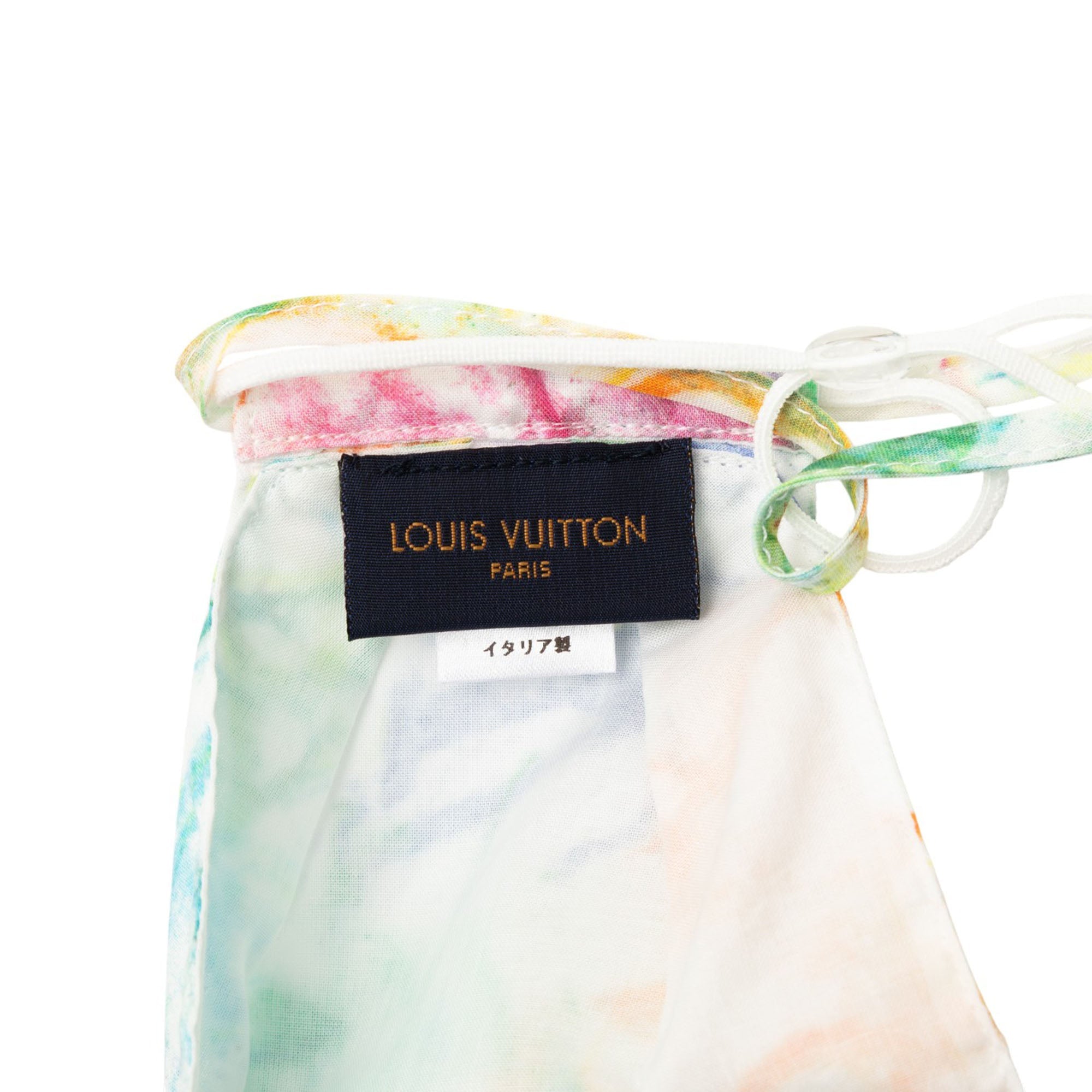 Virgil Abloh Monogram Watercolor Bandana and Mask Set