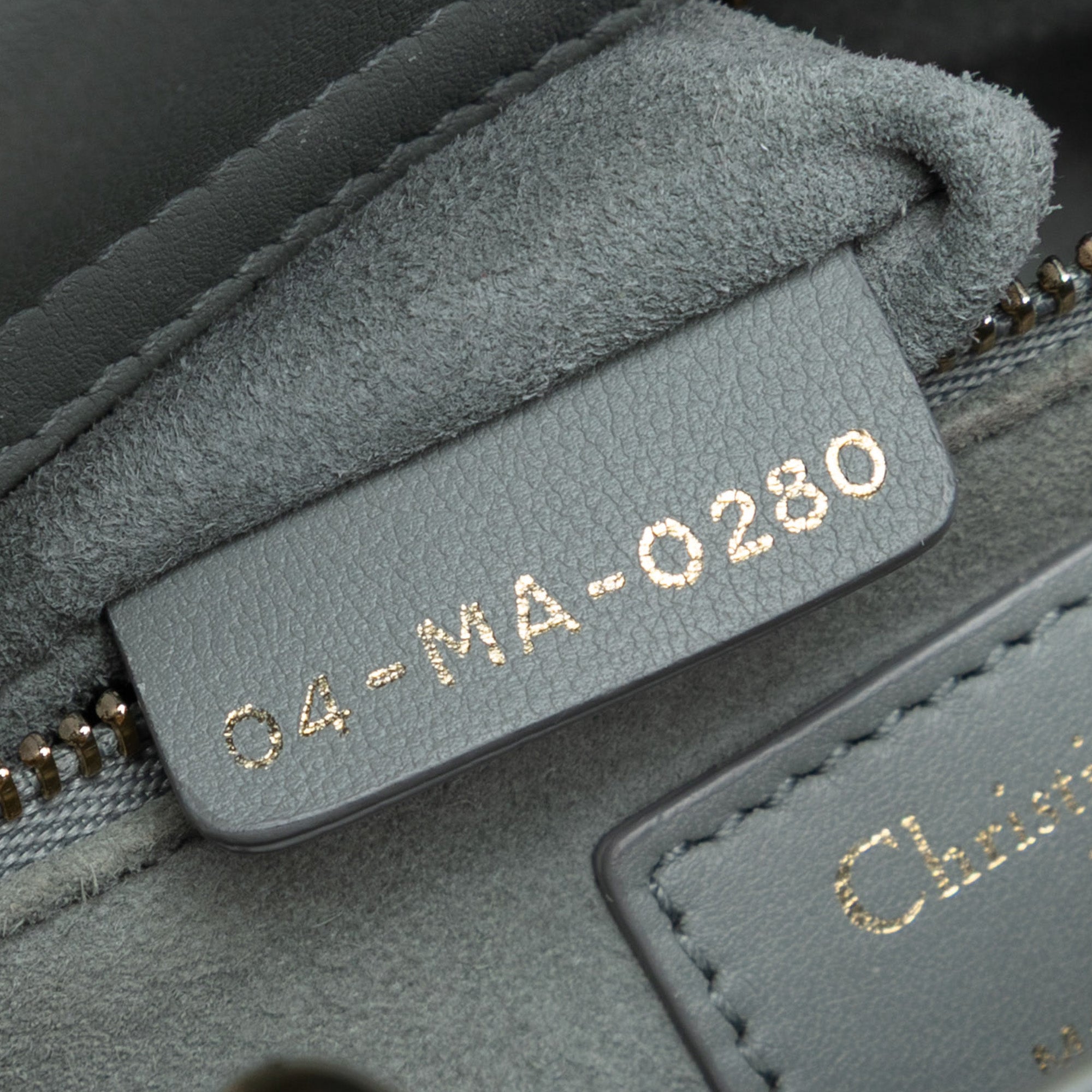 Mini Calfskin Cannage Beaded Lady Dior