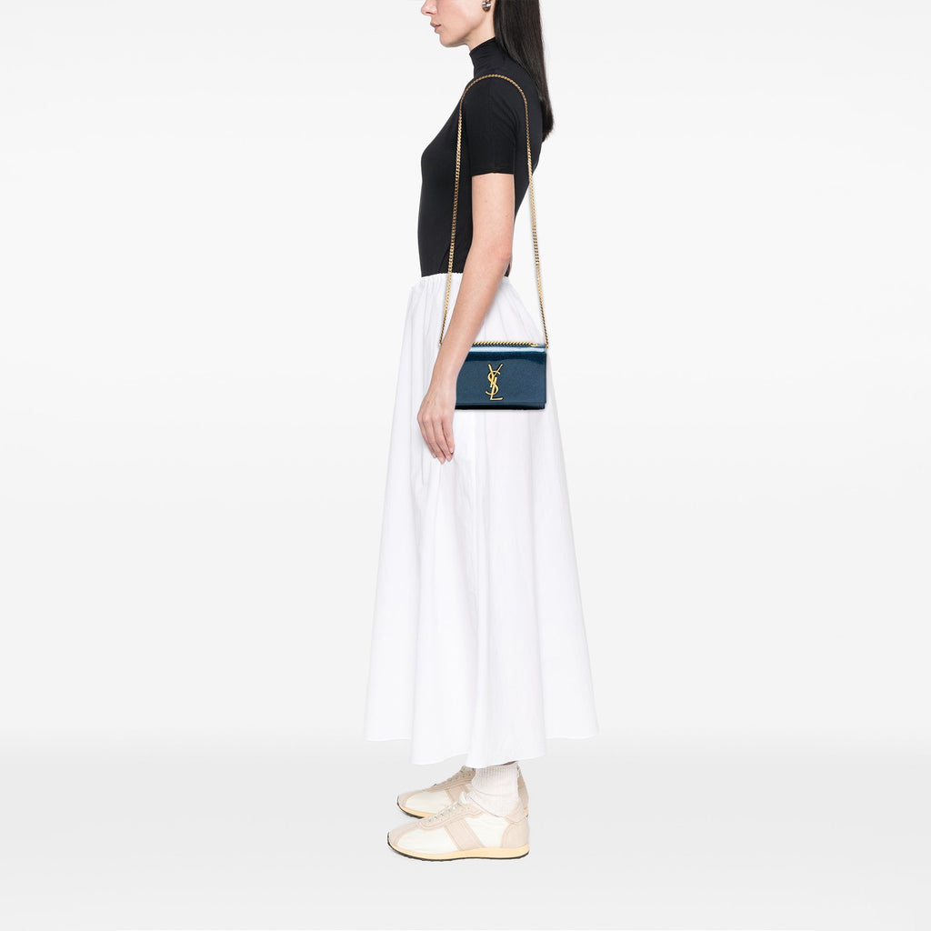 Small Glitter Patent Kate Crossbody