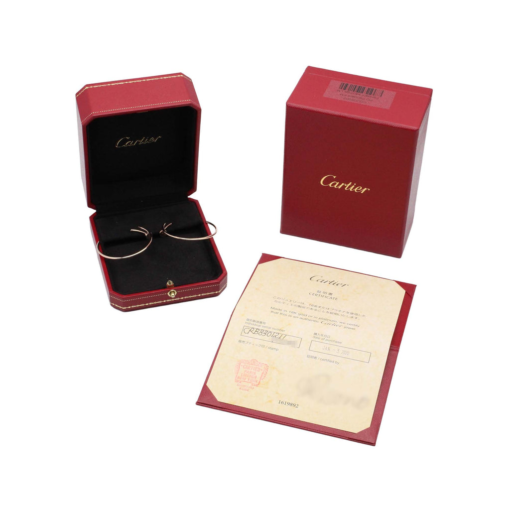 Large 18K Rose Gold Juste un Clou Hoop Earrings