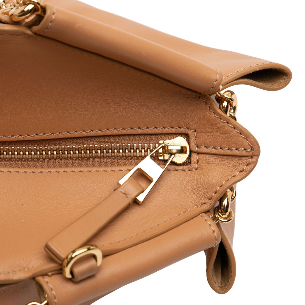 Leather Paseo Chain Satchel