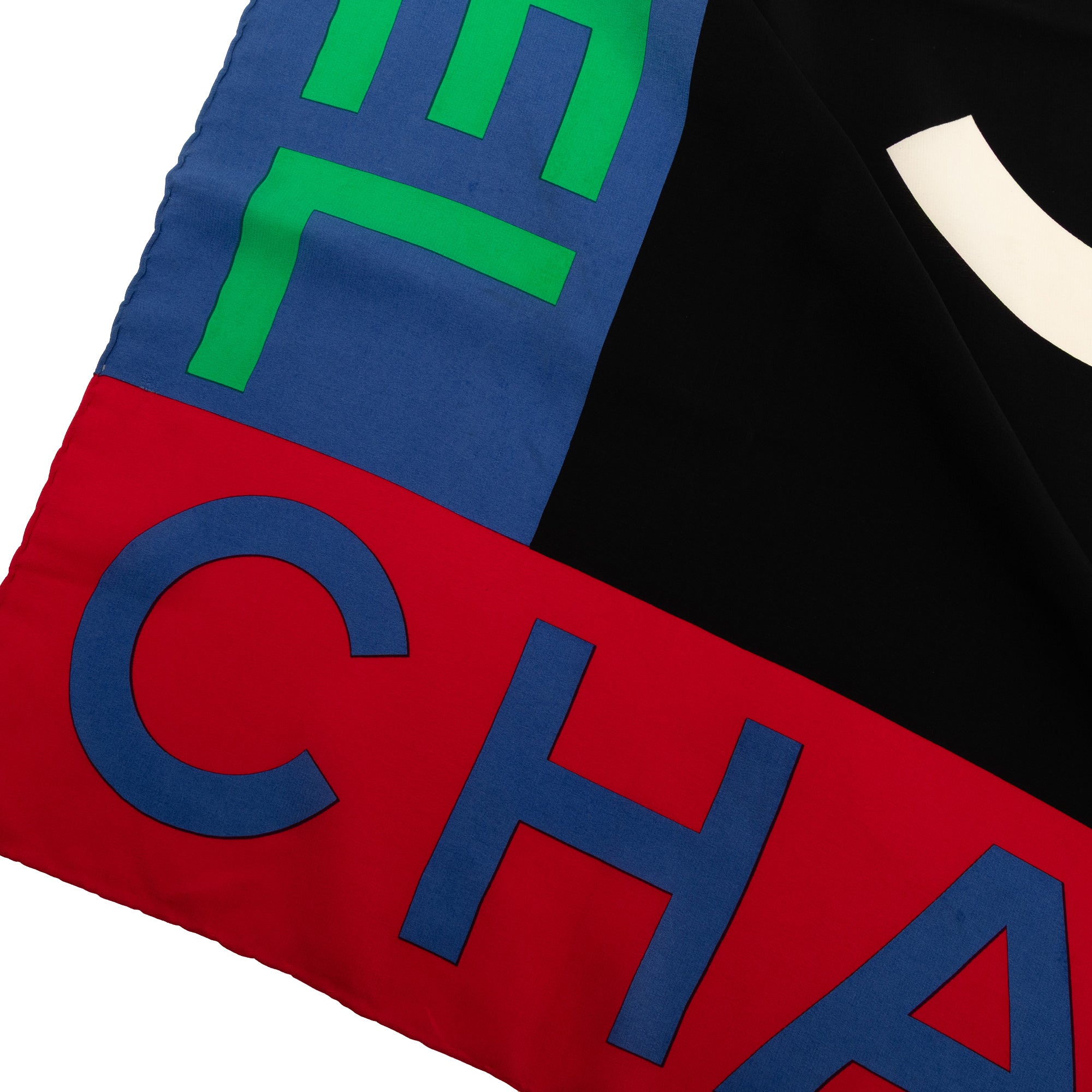 Logo Printed Silk Scarf