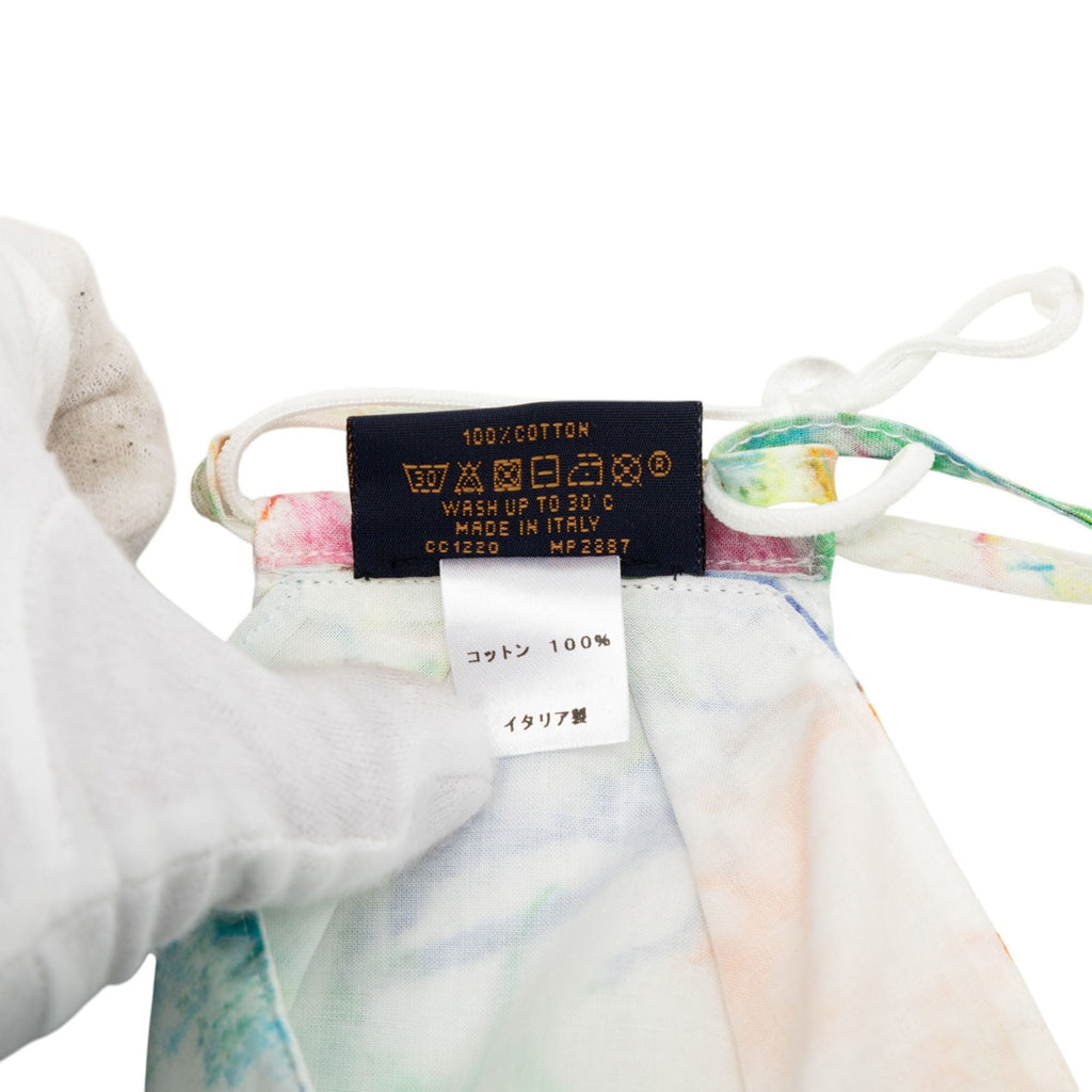 Virgil Abloh Monogram Watercolor Bandana and Mask Set