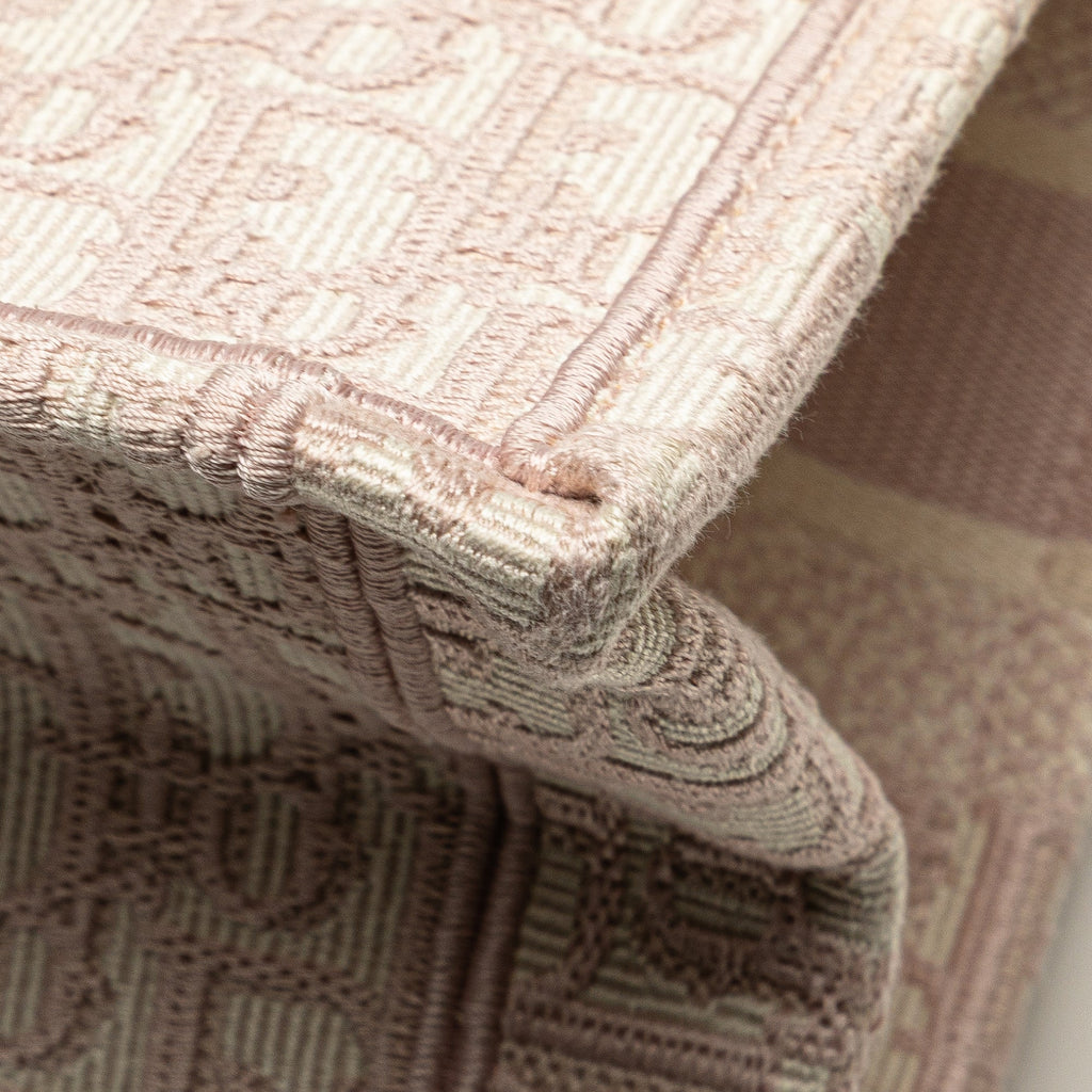 Medium Oblique Embroidered Canvas Book Tote