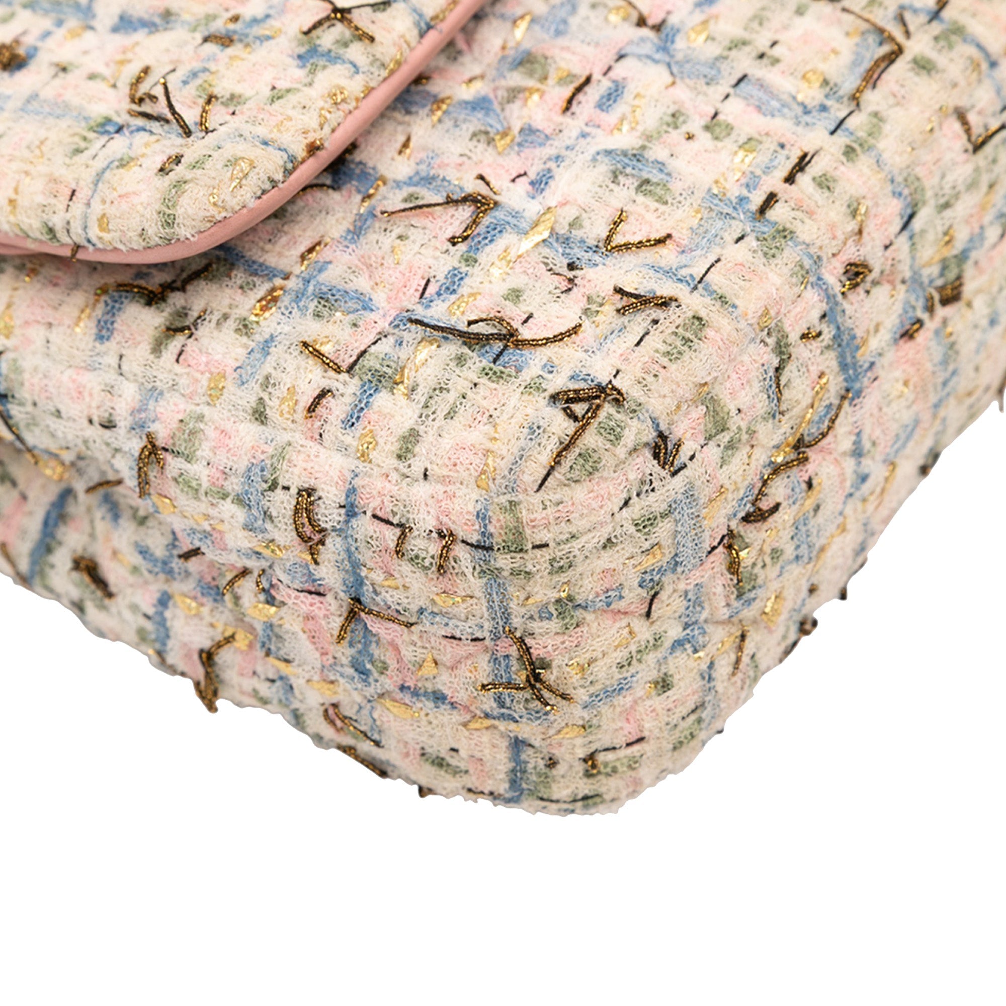 Medium Classic Boucle Tweed Double Flap