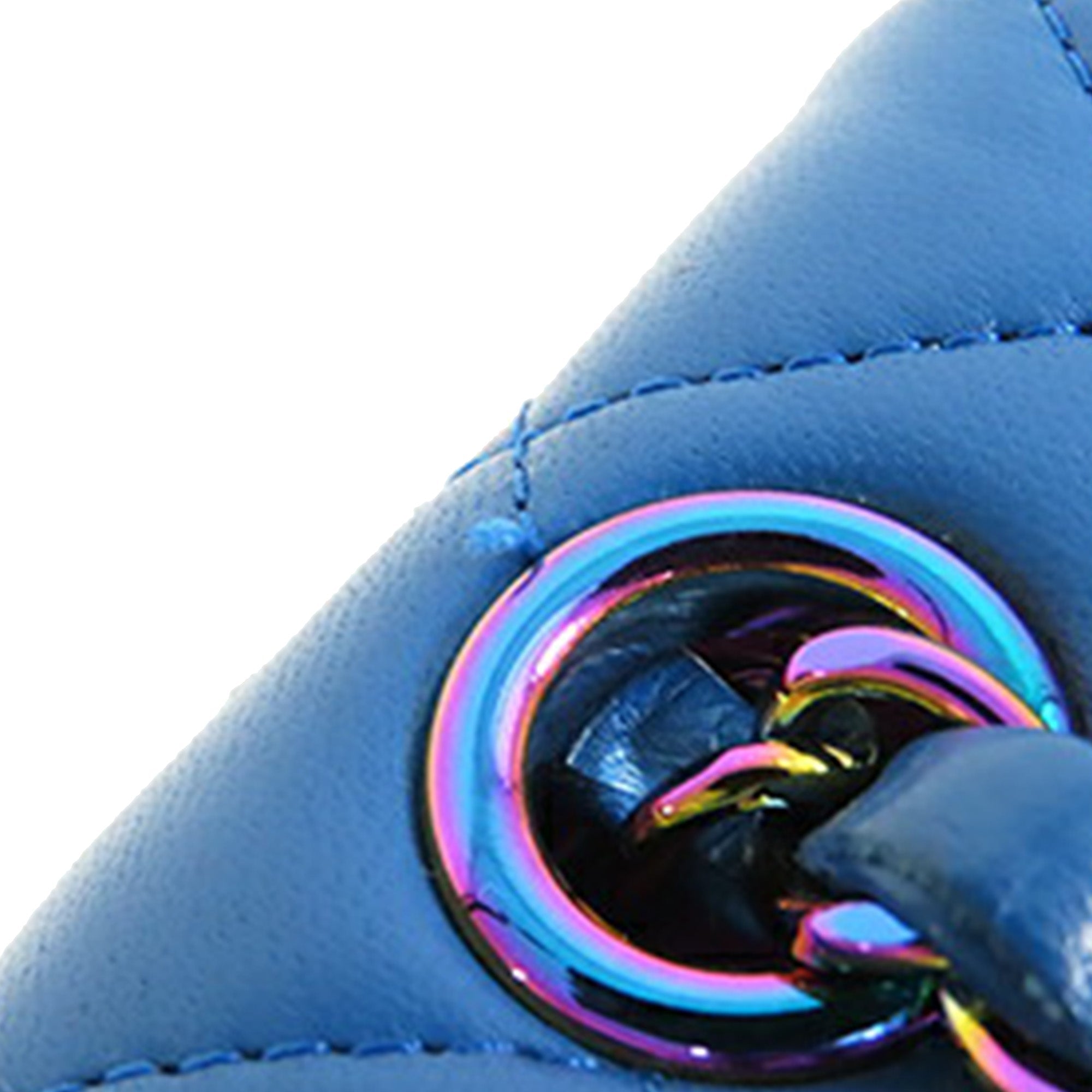 Medium Classic Lambskin Rainbow Hardware Double Flap