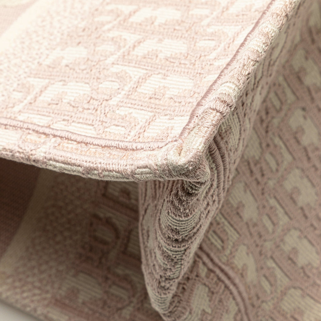 Medium Oblique Embroidered Canvas Book Tote