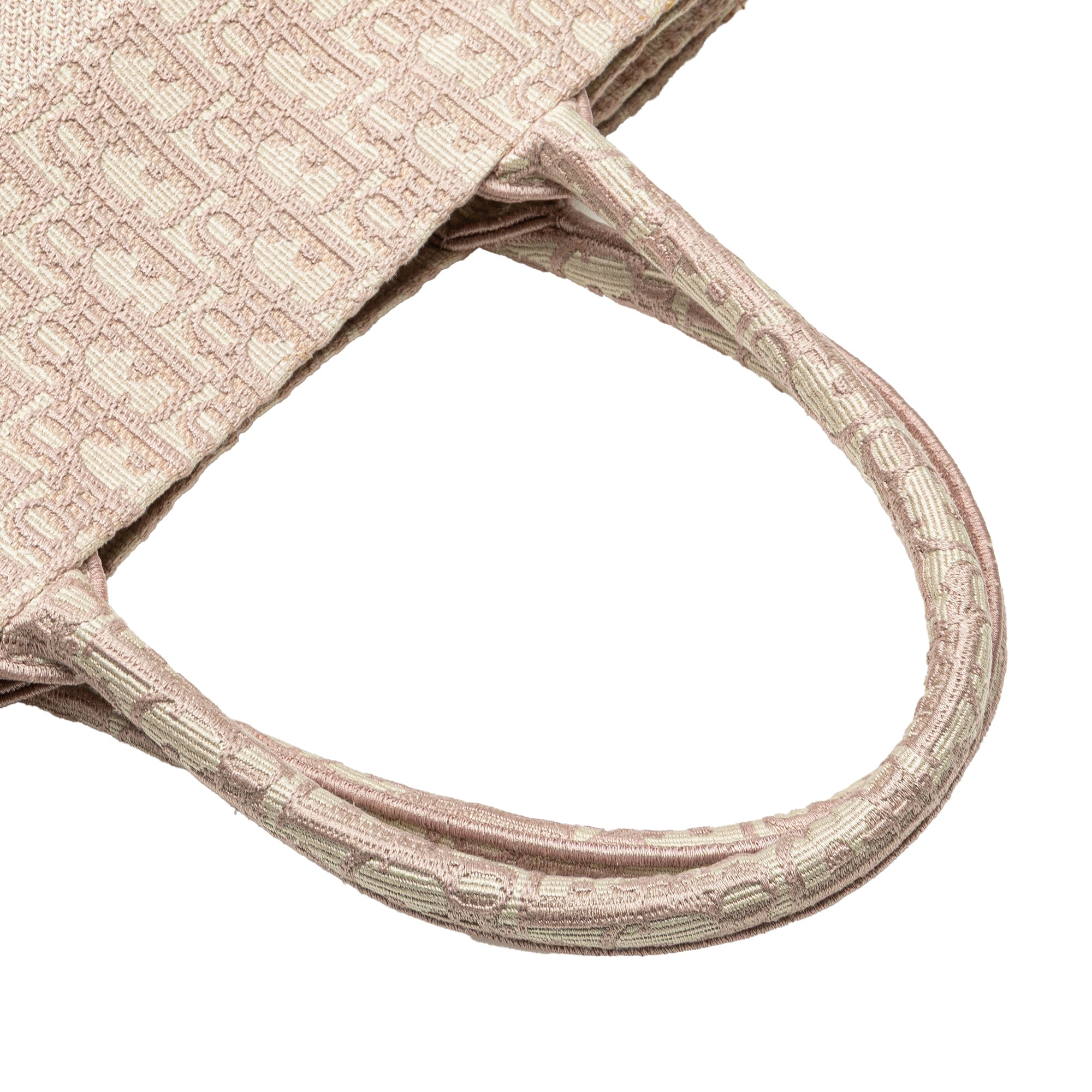 Medium Oblique Embroidered Canvas Book Tote